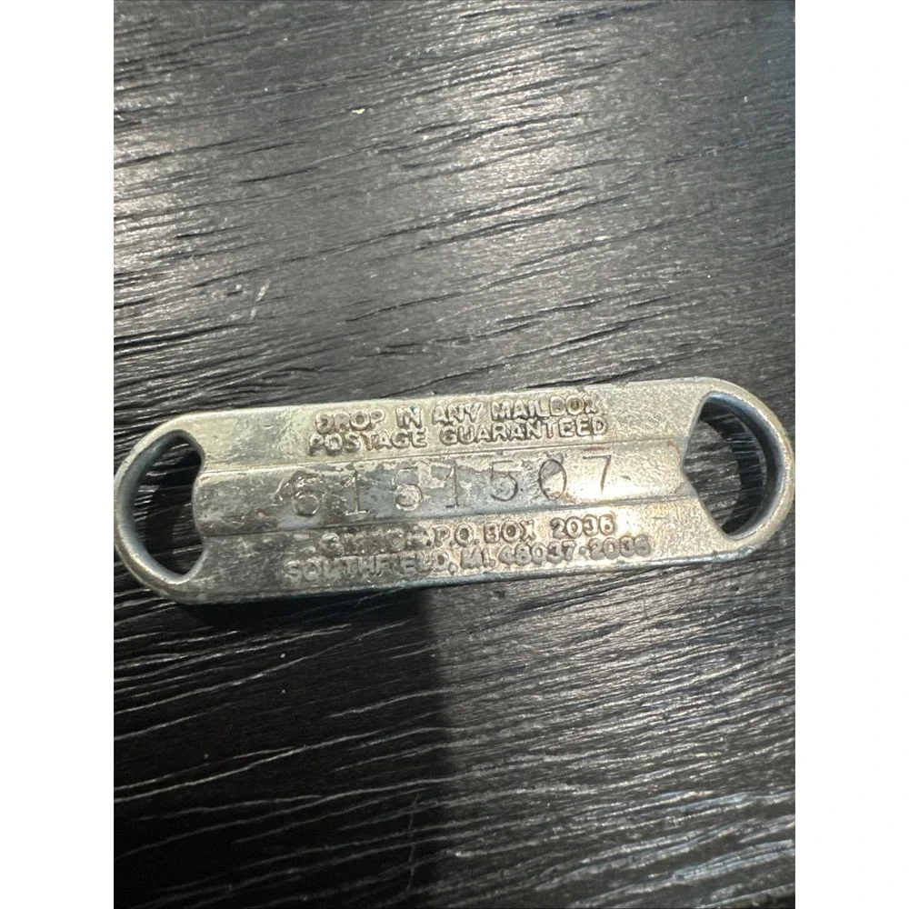 GMAC Keychain Key Chain Fob Lost Return Double Ring USA‎ Metal